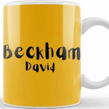 Baskı Dükkanı David Beckham Kupa
