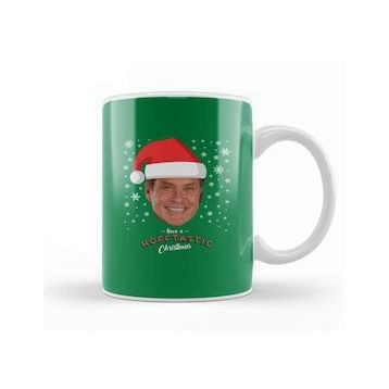 Baskı Dükkanı David Hasselhoff Have A Hofftastic Christmas Kupa Bardak