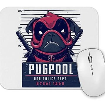 Baskı Dükkanı Deadpool Pugpool Köpek Mouse Pad