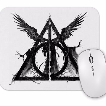 Baskı Dükkanı Deathly Hallows Mouse Pad