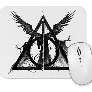 Baskı Dükkanı Deathly Hallows Mouse Pad