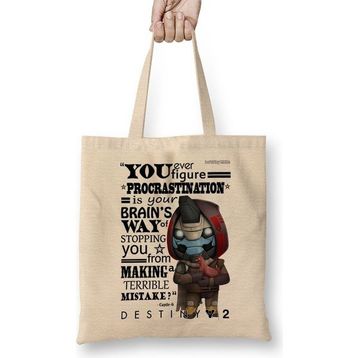 Baskı Dükkanı Destiny 2 Cayde 6 Procrastination Bez Çanta