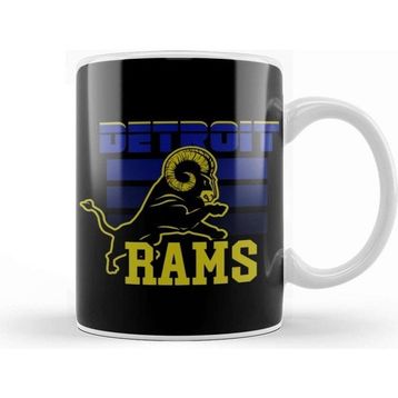 Baskı Dükkanı Detroit Rams Goat Kupa