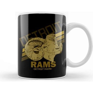 Baskı Dükkanı Detroit Rams Kupa Bardak