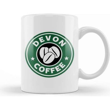 Baskı Dükkanı Devon Coffee Beyaz Kupa Bardak
