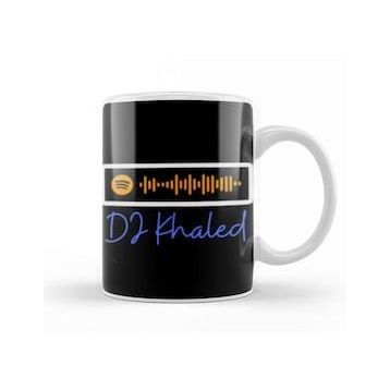 Baskı Dükkanı Dj Khaled Dj Khaled Dj Khaled Art Beyaz Porselen Kupa Bardak