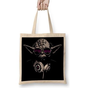 Baskı Dükkanı Dj Yoda Star Wars Bez Kadın Günlük Çanta