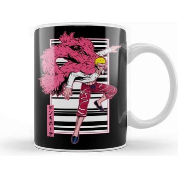 Baskı Dükkanı Doflamingo Line Background Kupa Bardak