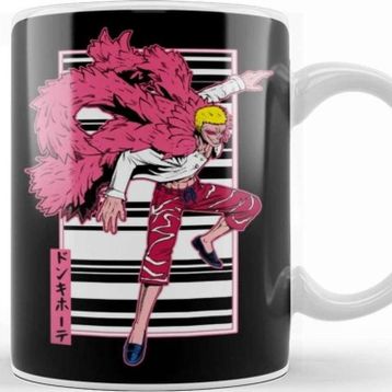 Baskı Dükkanı Doflamingo Line Background Kupa Bardak