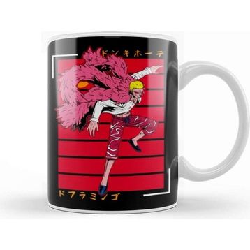 Baskı Dükkanı Doflamingo Rec Red Kupa Bardak