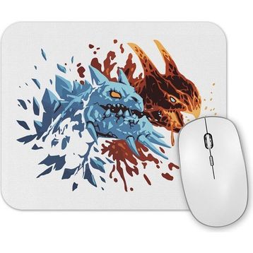 Baskı Dükkanı Dota 2 Jakiro Fire And Ice Mouse Pad