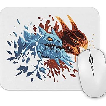 Baskı Dükkanı Dota 2 Jakiro Fire And Ice Mouse Pad