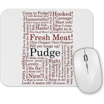 Baskı Dükkanı Dota 2 Pudge Typography Pudge Mouse Pad