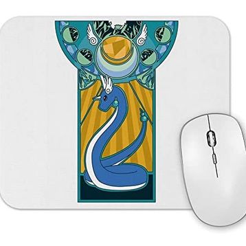 Baskı Dükkanı Dragonair Nouveau Mouse Pad