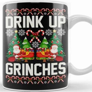 Baskı Dükkanı Drink Up Grinches 01 Kupa