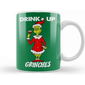Baskı Dükkanı Drink Up Grinches 02 Kupa