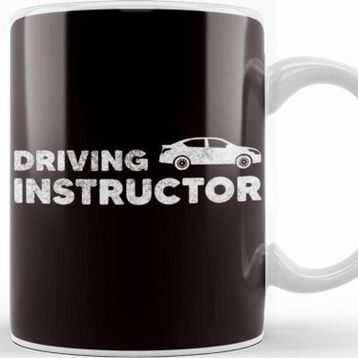 Baskı Dükkanı Driving Instructor School Car Novice Driver Driver's License Kupa