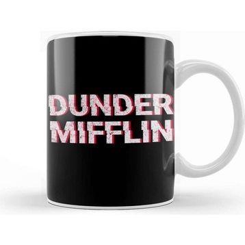 Baskı Dükkanı Dunder Mifflin Glitch Kupa