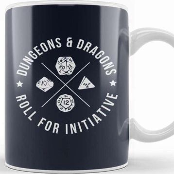 Baskı Dükkanı Dungeons and Dragons Roll For Initiative Kupa