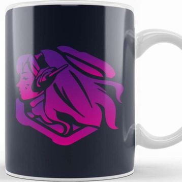 Baskı Dükkanı Dva Purple Artwork Overwatch Kupa