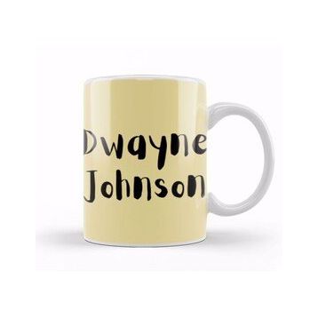 Baskı Dükkanı Dwayne Johnson Artwork Kupa