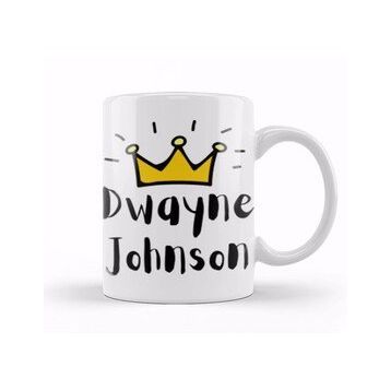 Baskı Dükkanı Dwayne Johnson Artwork Kupa