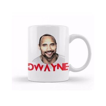 Baskı Dükkanı Dwayne Johnson Artwork Kupa