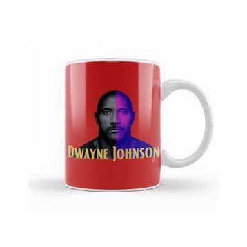 Baskı Dükkanı Dwayne Johnson Artwork Kupa