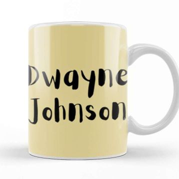 Baskı Dükkanı Dwayne Johnson Artwork Kupa