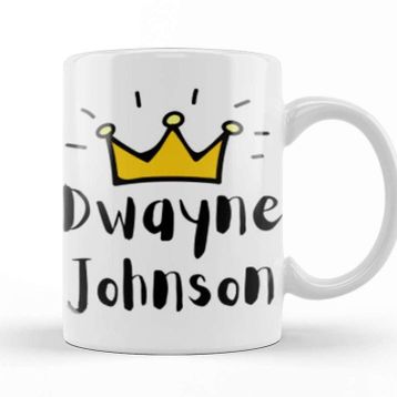 Baskı Dükkanı Dwayne Johnson Artwork Kupa