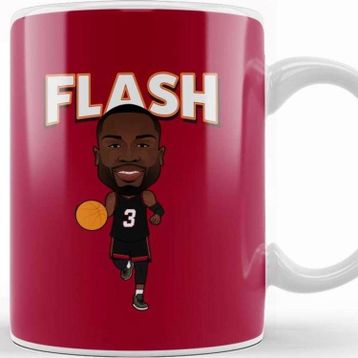 Baskı Dükkanı Dwayne Wade Flash Kupa Bardak