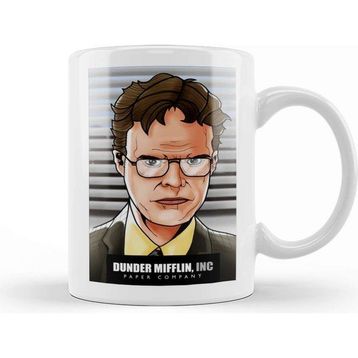 Baskı Dükkanı Dwight Schrute Dunder Mifflin Kupa Bardak