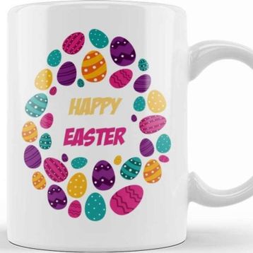 Baskı Dükkanı Easter Egg Happy Easter Kupa Bardak