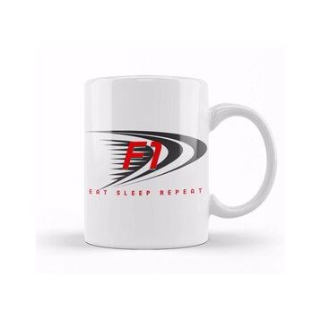 Baskı Dükkanı Eat Sleep Formula 1 Repeat Kupa Bardak