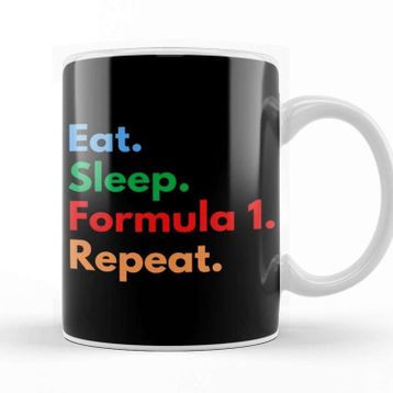 Baskı Dükkanı Eat Sleep Formula 1 Repeat Kupa Bardak