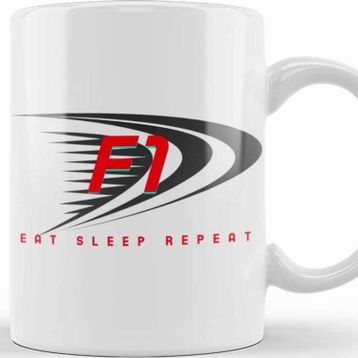 Baskı Dükkanı Eat Sleep Formula 1 Repeat Kupa Bardak