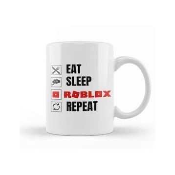 Baskı Dükkanı Eat Sleep Roblox Repeat Kupa Bardak