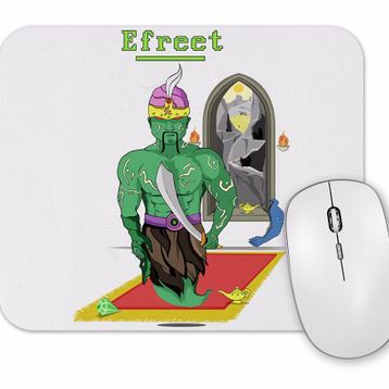 Baskı Dükkanı Efreet Djin War Green Faction Mouse Pad