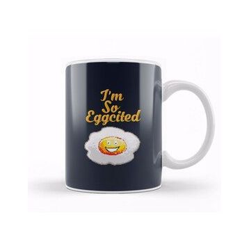 Baskı Dükkanı Egg Im So Eggcited Kupa Bardak