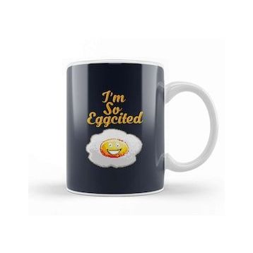 Baskı Dükkanı Egg Im So Eggcited Kupa Bardak