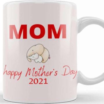 Baskı Dükkanı Elephant Mothers Day 2021 Kupa
