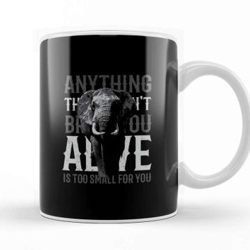 Baskı Dükkanı Elephant Too Small Quote Kupa