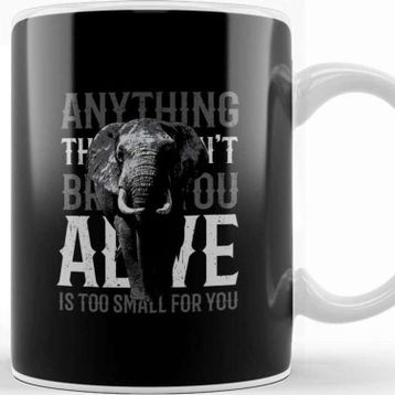 Baskı Dükkanı Elephant Too Small Quote Kupa
