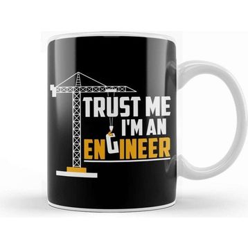 Baskı Dükkanı Engineer Trust Me Porselen Kupa