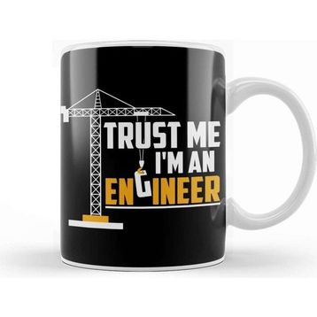 Baskı Dükkanı Engineer Trust Me Porselen Kupa