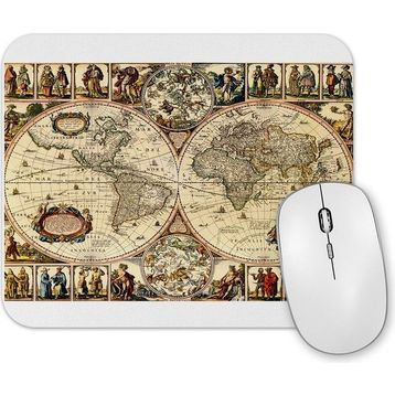 Baskı Dükkanı Eski Dünya Haritası 2 Mouse Pad