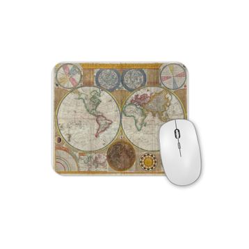 Baskı Dükkanı Eski Dünya Haritası 3 Mouse Pad