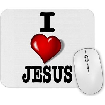 Baskı Dükkanı Eu Amo Jesus Mouse Pad