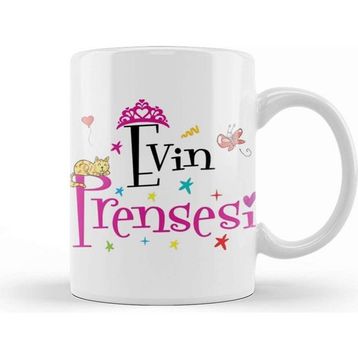 Baskı Dükkanı Evim Prensesi 01 Kupa