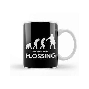 Baskı Dükkanı Evolution Of Flossing Kupa